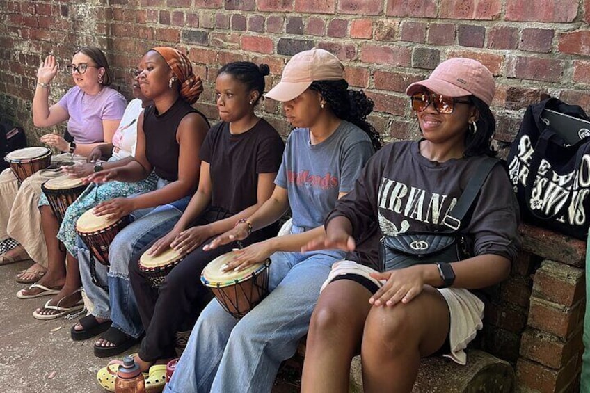 Djembe Drumming workshop led by our facilitator