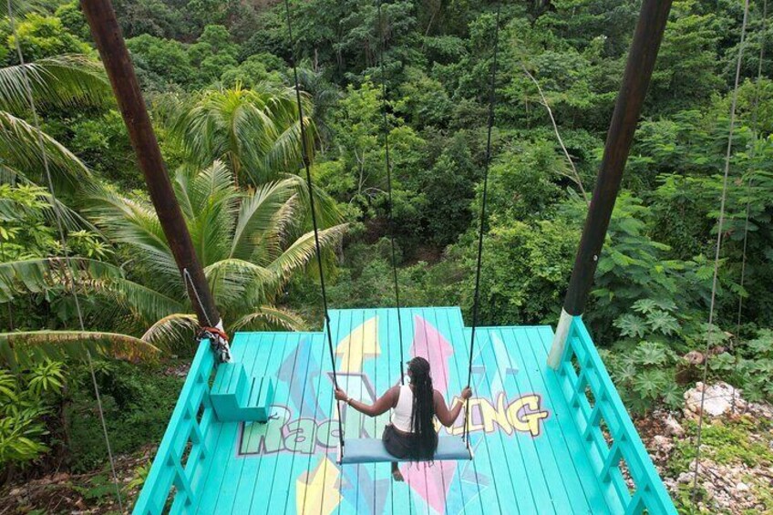 Bali Style Swing and Dunn's River Falls