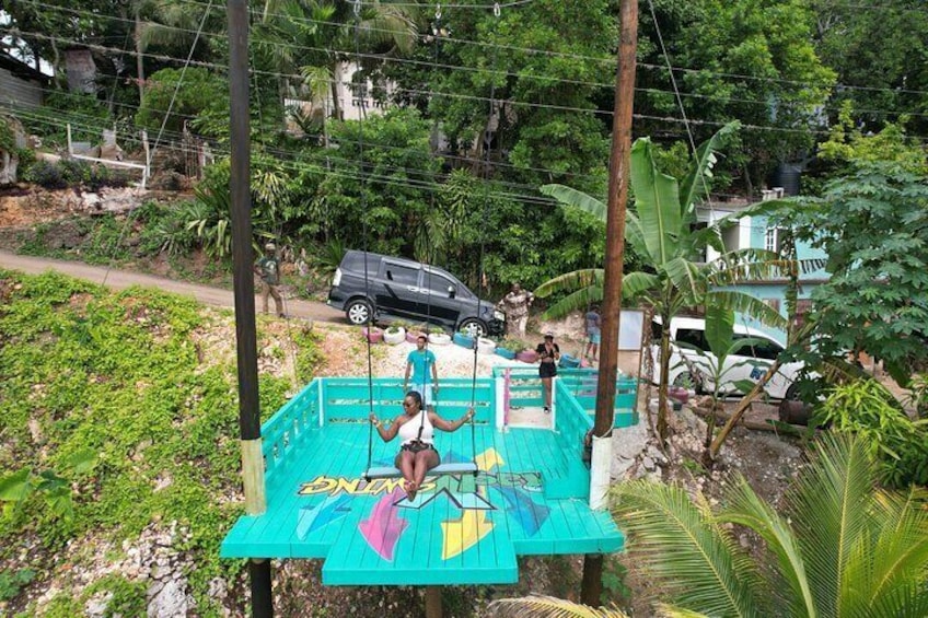 Bali Style Swing and Dunn's River Falls