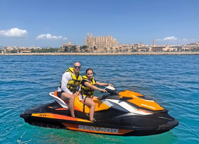 Picture 5 for Activity Palma de Mallorca: Jetski Tour to Palma Cathedral