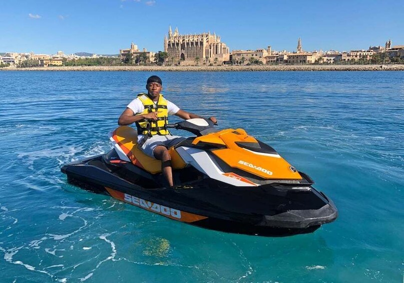 Picture 6 for Activity Palma de Mallorca: Jetski Tour to Palma Cathedral