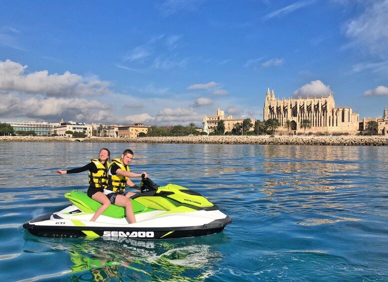 Picture 3 for Activity Palma de Mallorca: Jetski Tour to Palma Cathedral