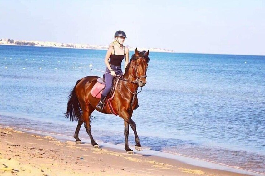 Private Horseback Ride at Sunset in Hammamet