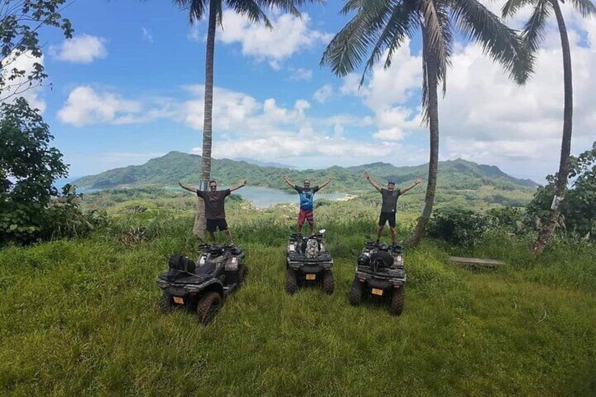 Trip to the heart of Tahaa Safari Mountains in Quad