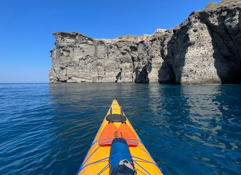 Picture 11 for Activity Santorini: Sea Caves Kayak Trip with Snorkeling and Picnic