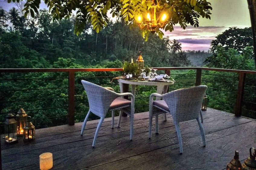 Picture 3 for Activity Ubud: Romantic Dinner on a Forest Tree Deck