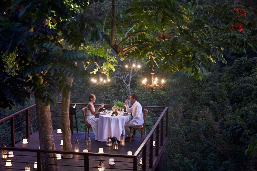 Ubud: Romantic Dinner on a Forest Tree Deck