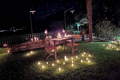 Candlelight dinner on Lake Como