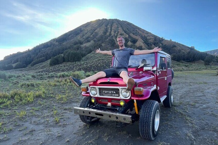 Enjoy our comfortable 4WD jeep for Bromo exploration.