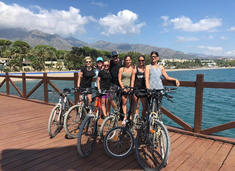 From Marbella: Guided Bicycle Tour to Puerto Banús