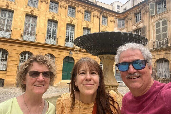 With American guests on the awesome Place d'Albertas!