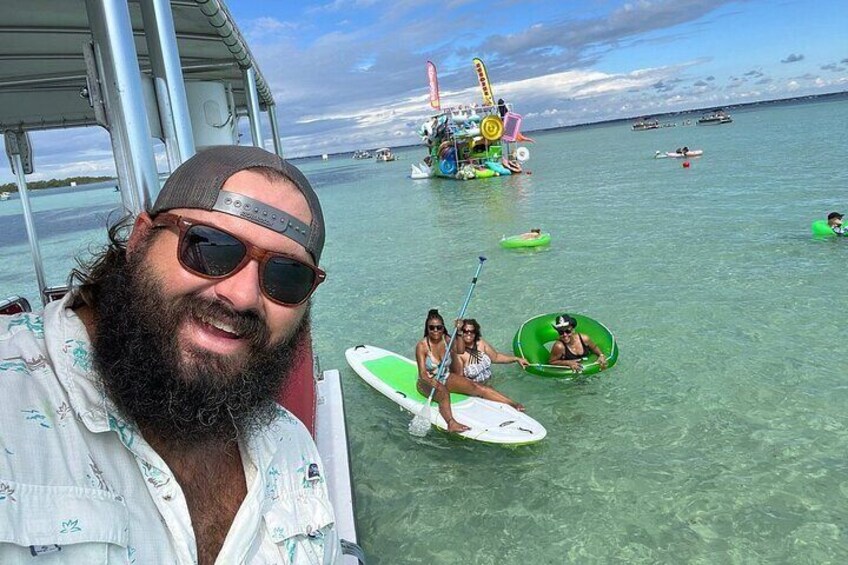SunVenture Captain Morgan with cruisers at Crab Island