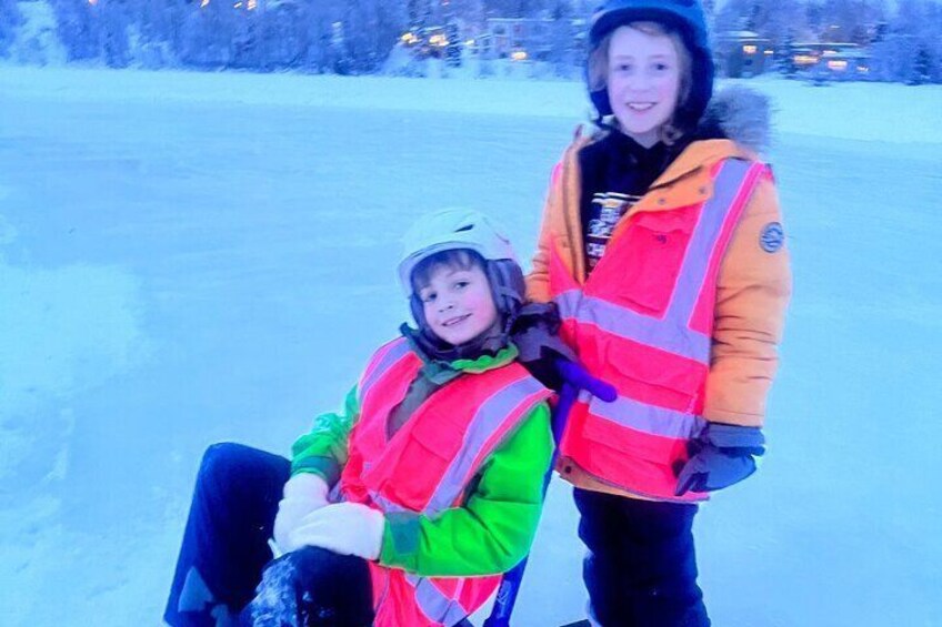 Kicksled Winter Fun on the Anchorage Coastal Trail