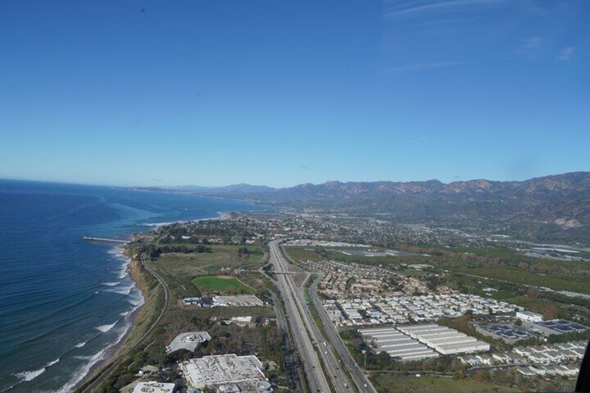 Private Mountain and City Helicopter Flight Santa Barbara 