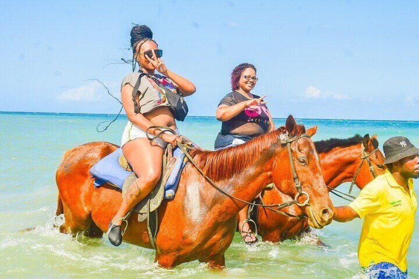 Horseback Riding and Swimming to Dunn's River from Ocho Rios