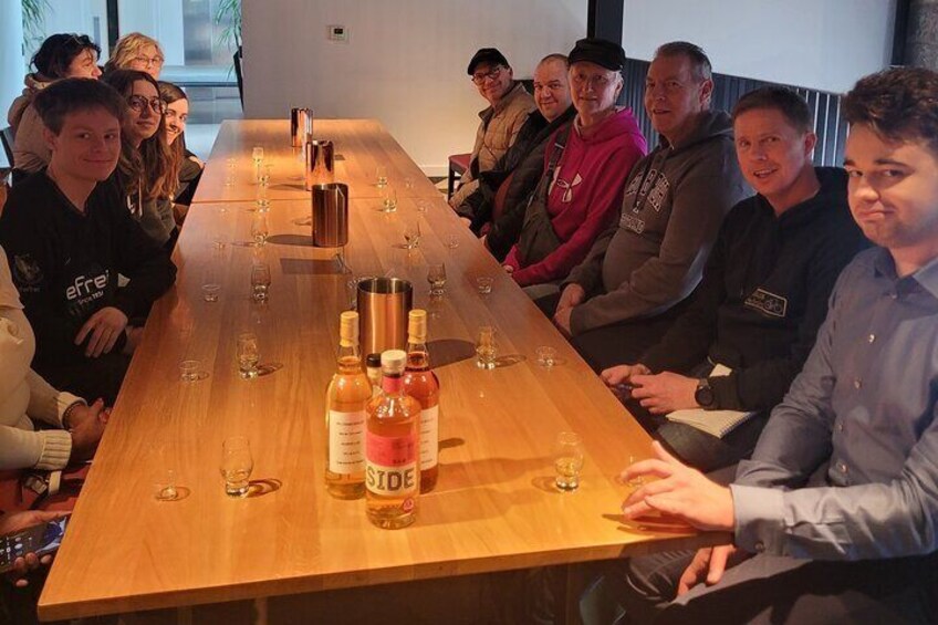 Guests enjoying a rest after their visit to the Clydeside Distillery