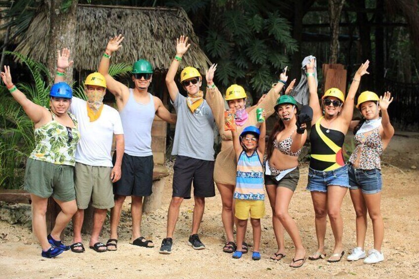 Zipline, cenote, horseback riding and lunch adventure