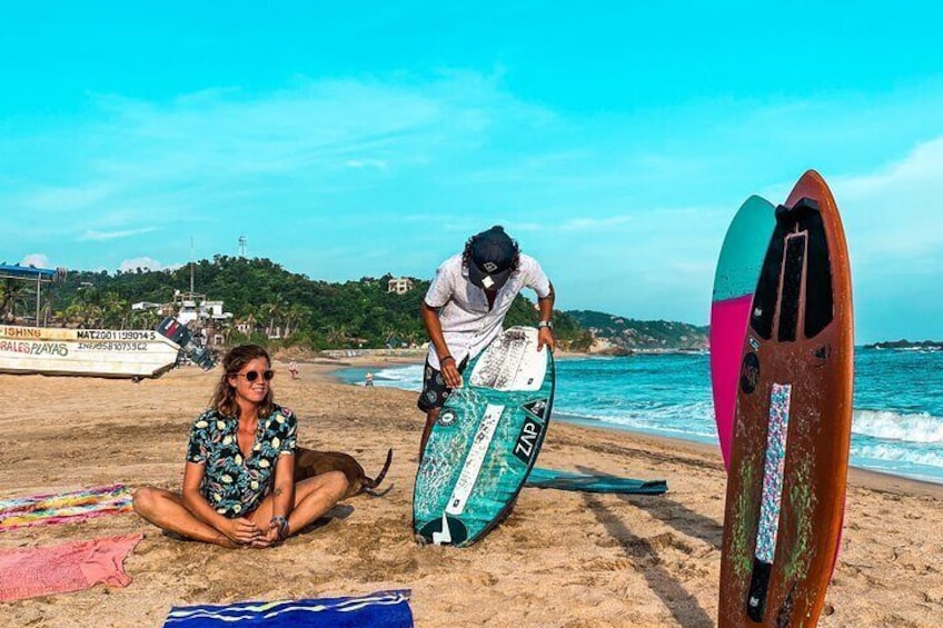 Skimboarding Class with World Champion in Brisas de Zicatela