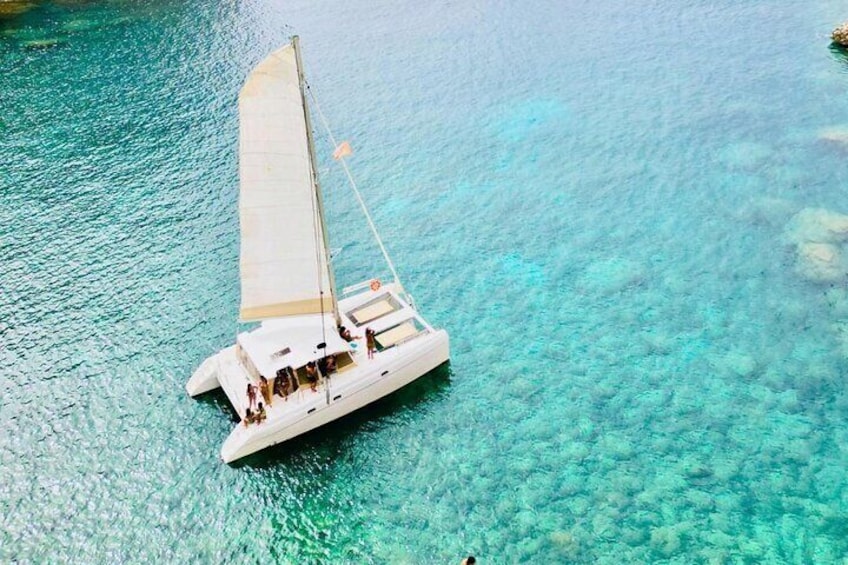 Full day Catamaran cruise in Porto Conte Natural Park