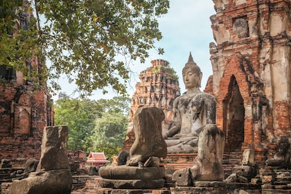 Desde Bangkok: Excursión de un día a Ayutthaya y al Mercado Flotante de Ayo...