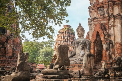 Depuis Bangkok : Excursion d'une journée à Ayutthaya et au marché flottant ...