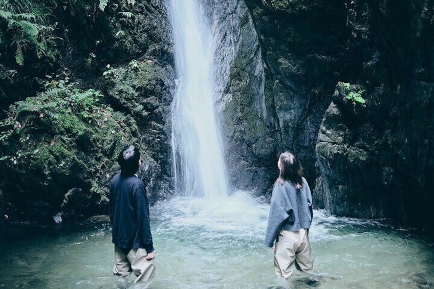 Enjoy a day trip that uncovers another facet of Tokyo, making for an unforgettable day of your journey. A small adventure through clear streams and forests leads you to a secret waterfall.