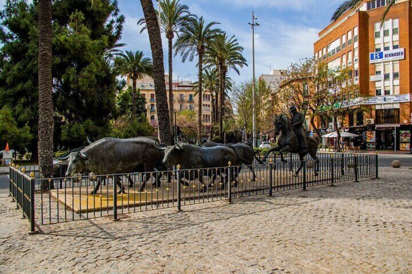 Bullfighting statues