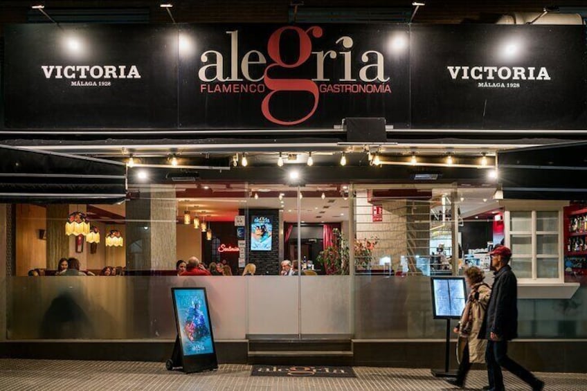 Dinner and Show at Alegría Flamenco & Restaurant in Malaga