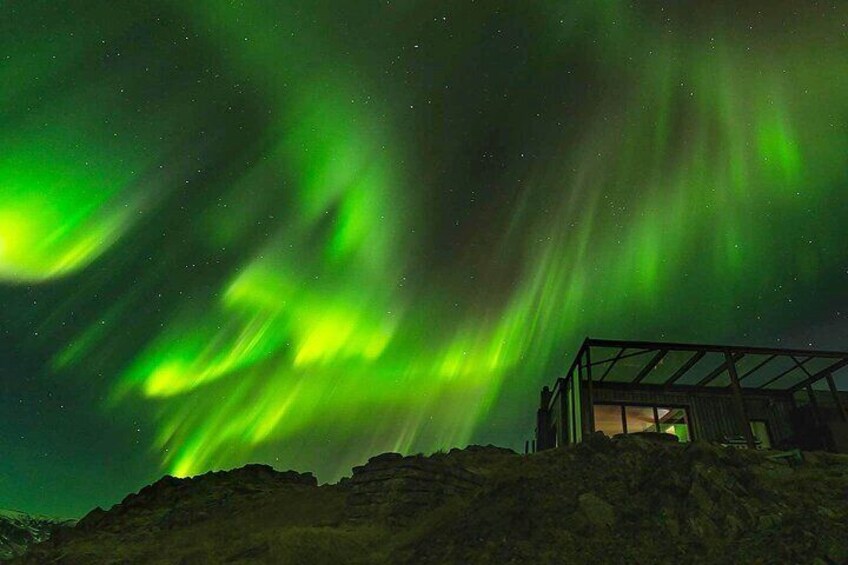Private Northern Lights Tour With Hvammsvík and Dinner