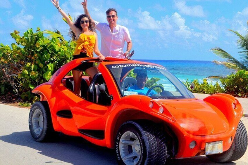 Private Cozumel Buggy Adventure with Snorkeling Tequila and More