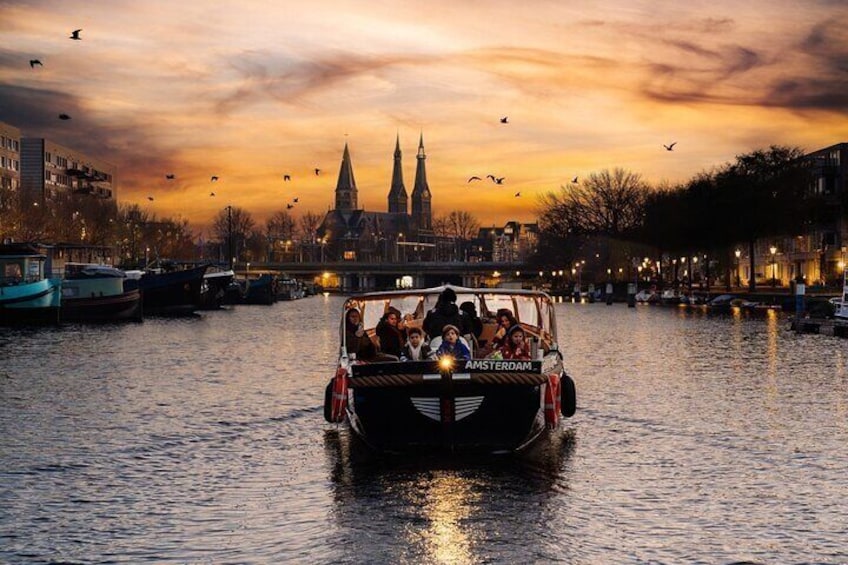 Sunset on the canals