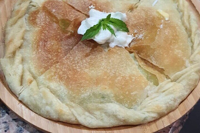 Private Traditional Albanian Lakror Cooking Class in Ksamil