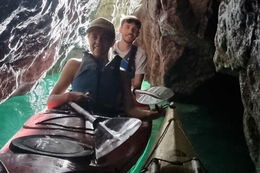 Guided Wildlife and Sea Cave Kayak Safari in English Riviera