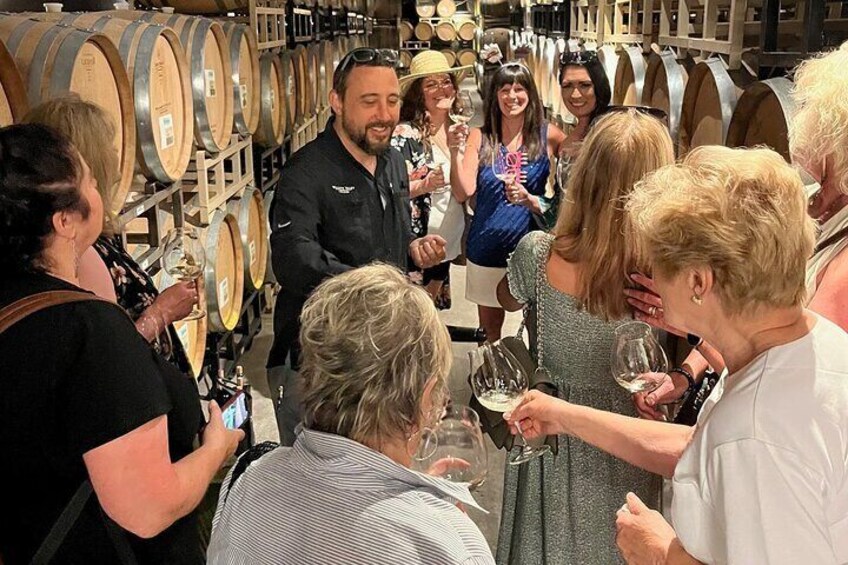 Cellar tour and wine tasting