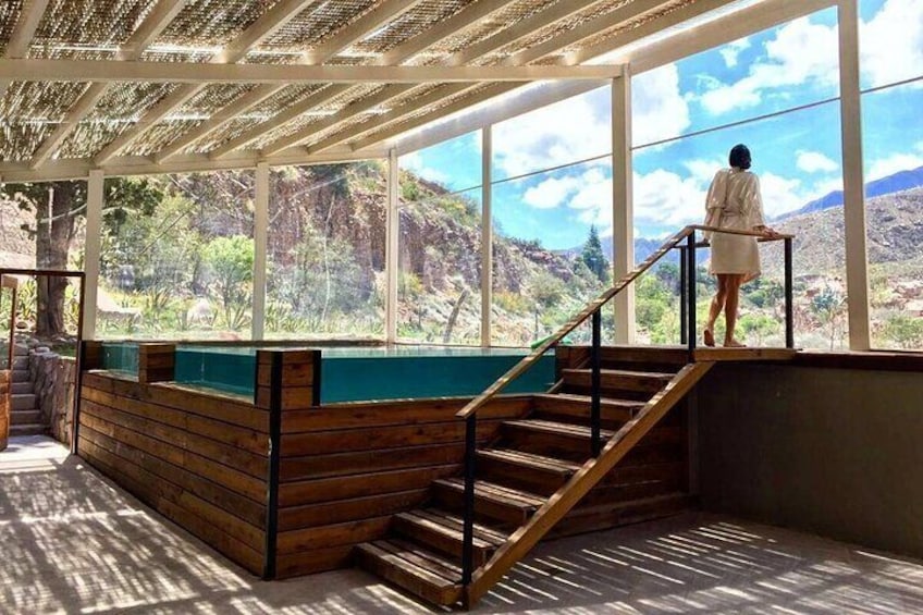 Visit to Potrerillos with an afternoon at Termas Cacheuta Spa in Mendoza