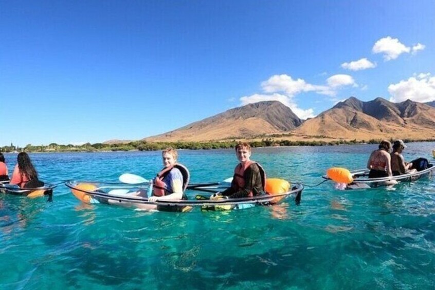 Clear Kayak and Snorkel Experience at Turtle Reef Olowalu