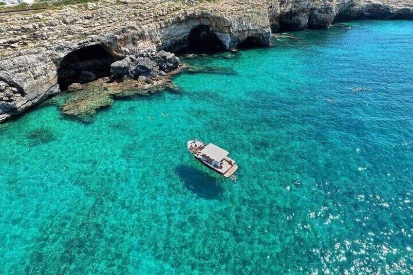 3 Hours Boat Tour to the Caves of Santa Maria di Leuca