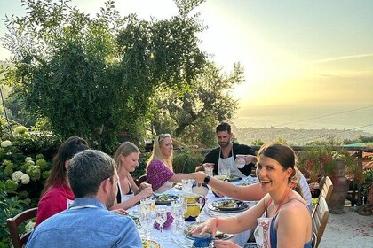 Authentic cooking class on a farm with a view of Sorrento.