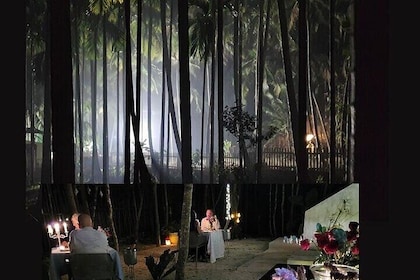 Three Course Candlelight dinner in a magical jungle setting.