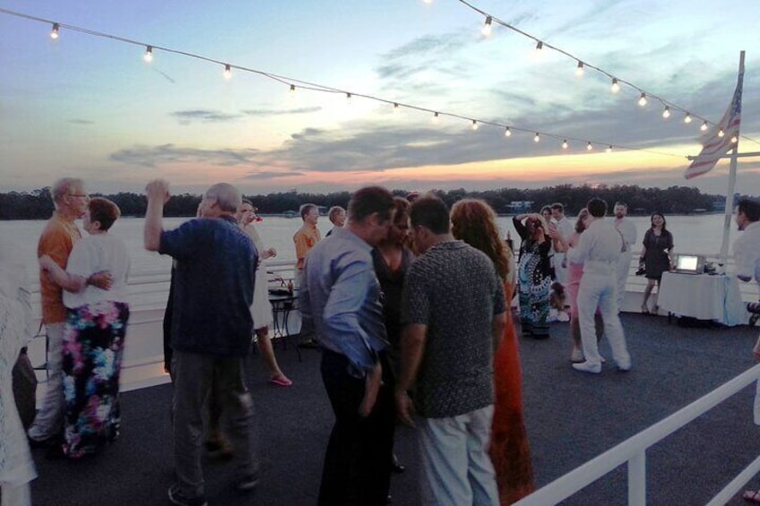 SOLARIS open-air skydeck dinner cruise dancing
