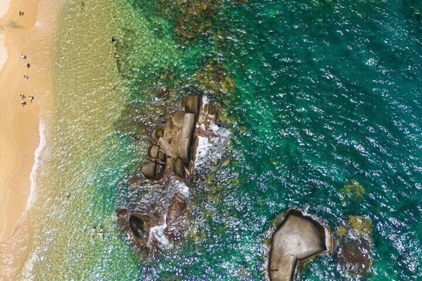 Cabo San Juan at Tayrona Park, 8 hour activity on its beaches 