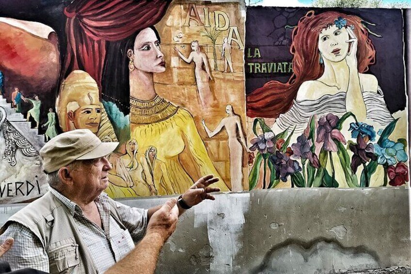 Murales artist Antiogu Cotza, Villamar 2019