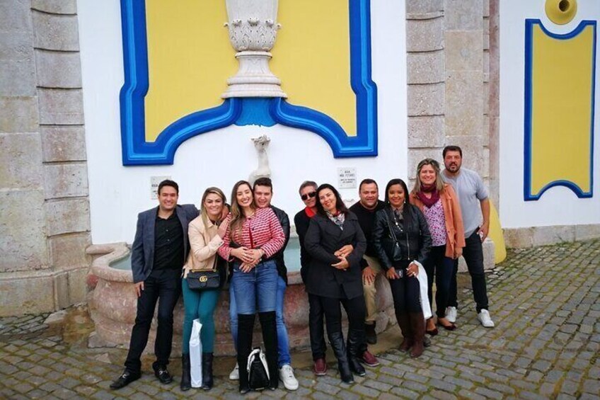 Arrábida Natural Park Palmela Castle tiles and Wine from Lisbon