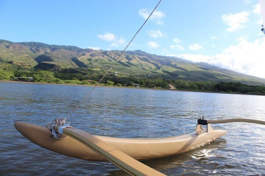 Hawaiian Outrigger Sailing Canoe experience