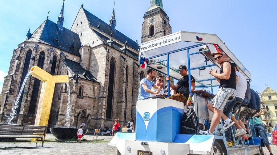 Pilsen: 1.5-Hour Beer Bike with Unlimited Beer
