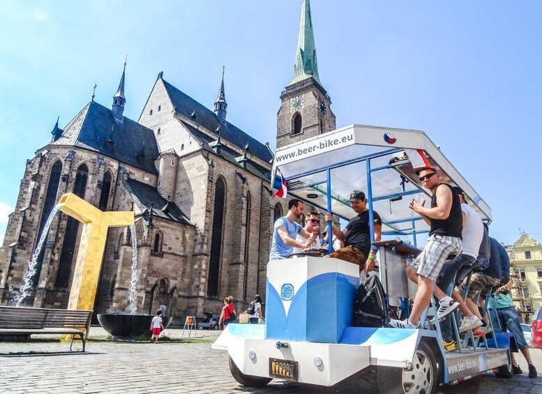 Pilsen: 1.5-Hour Beer Bike with Unlimited Beer