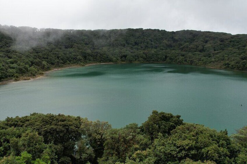 The popular Botos Lake trail leads to a stunning lagoon