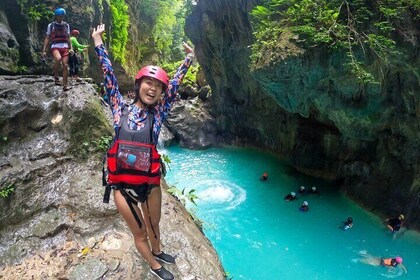 Kawasan Falls Canyoning og Moalboal Sardine Run, havskildpadder