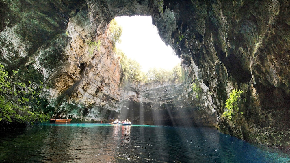 Melissani Cave in Greece 