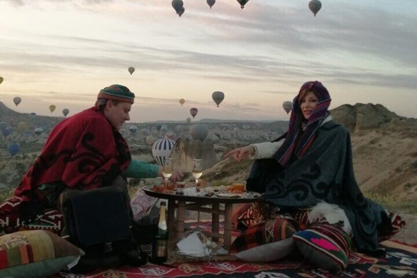 Private Breakfast in the Love Valley in Goreme